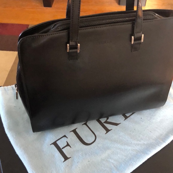 FURLA BLACK LEATHER PURSE - Picture 4 of 8